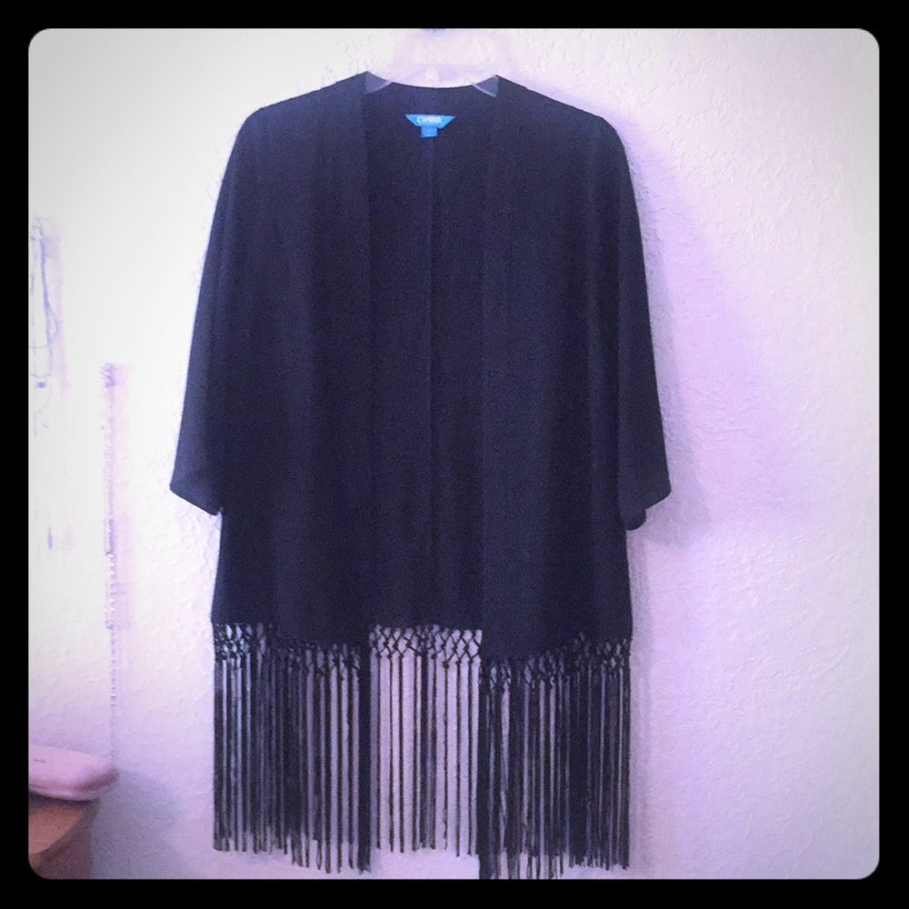 Fringe cardigan